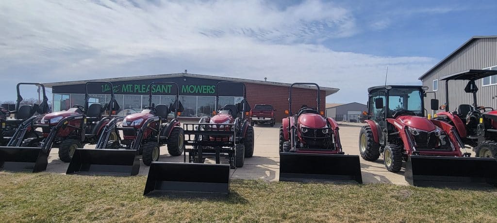 Tractor equipment sales and service by Mount Pleasant Mowers in Mount Pleasant, IA.